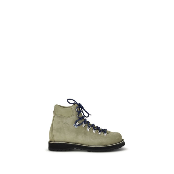 Grüne Leder-Schnürstiefel