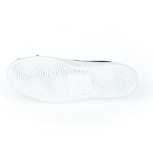 Schwarzer Leder-Slipper für Damen