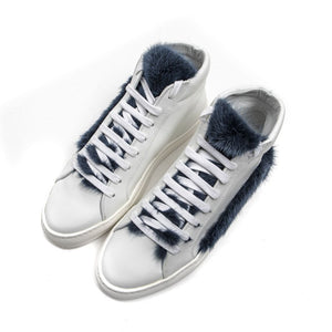 Weißes Leder Damen Sneaker