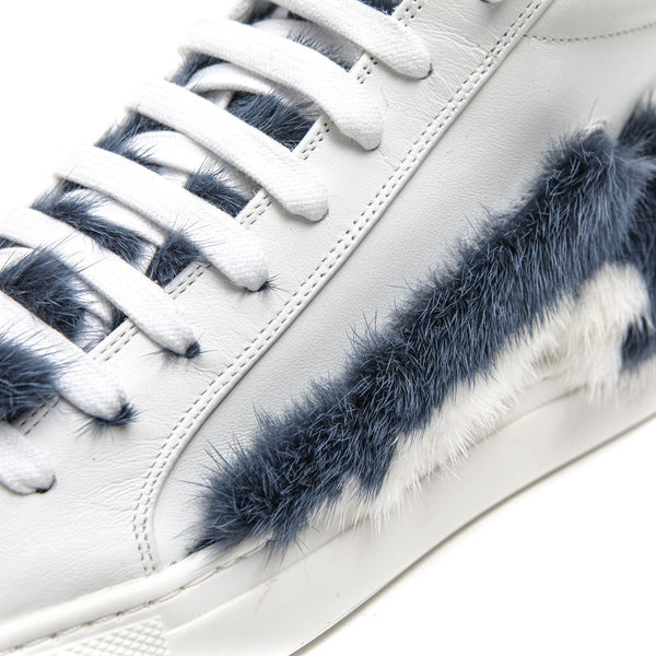 Weißes Leder Damen Sneaker