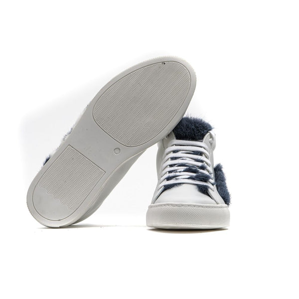 Weißes Leder Damen Sneaker