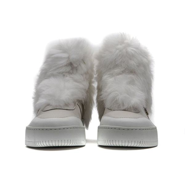 Weiß Baumwolle Frauen Sneaker