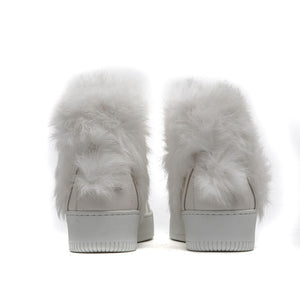 Weiß Baumwolle Frauen Sneaker