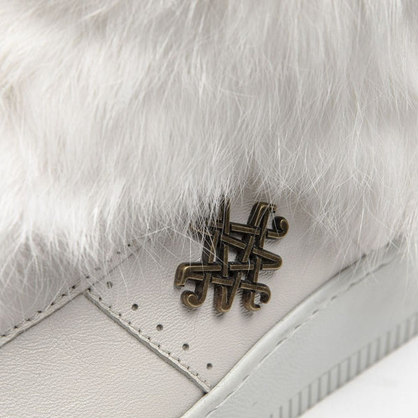 Weiß Baumwolle Frauen Sneaker