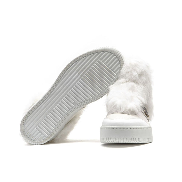 Weiß Baumwolle Frauen Sneaker