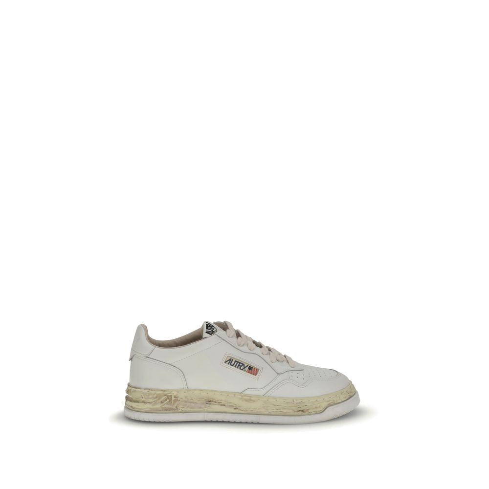 Weiße Ledersneaker