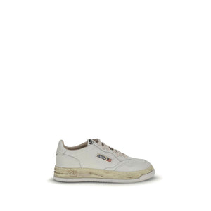 Weiße Ledersneaker