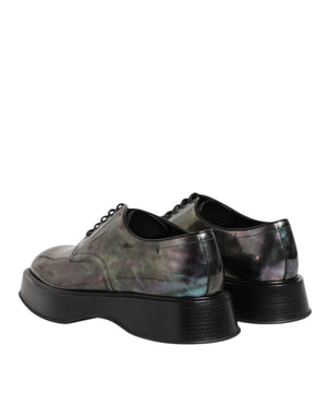 Multicolor Leder Schnürschuhe Männer Formale Derby Schuhe