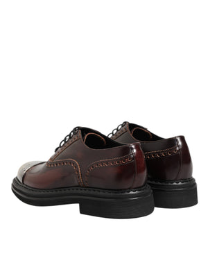 Braun Leder Lace Up Kleid Männer Oxford Schuhe