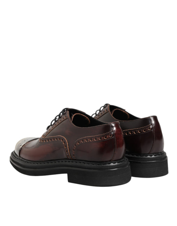 Braun Leder Lace Up Kleid Männer Oxford Schuhe