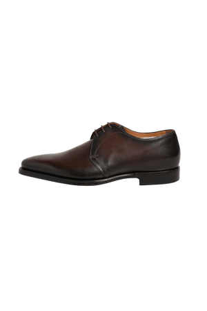Braun Leder Lace Up Kleid Männer Derby Schuhe