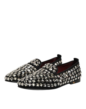 Schwarz Wildleder Kristalle Loafers Männer Kleid Schuhe
