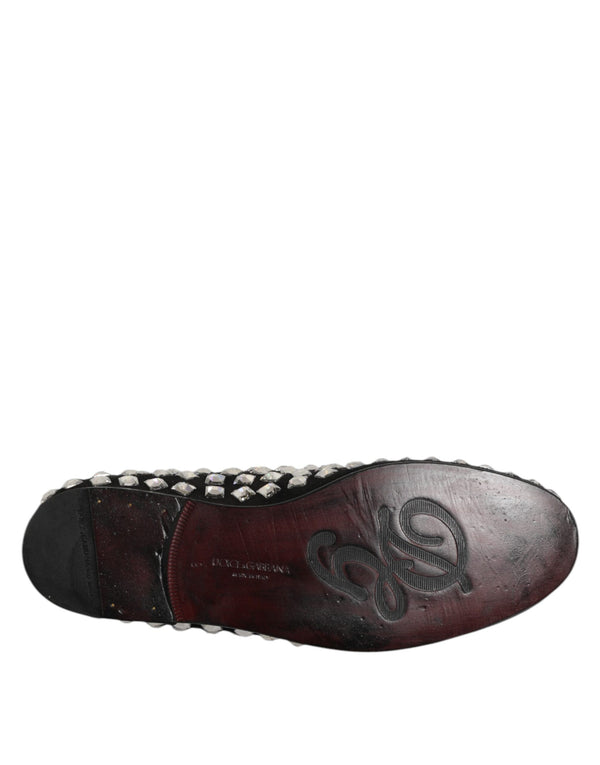 Schwarz Wildleder Kristalle Loafers Männer Kleid Schuhe