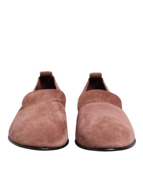 Rosa Wildleder Loafers Formal Männer Kleid Schuhe