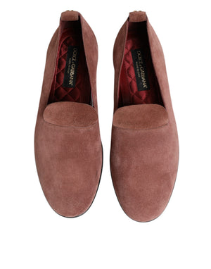 Rosa Wildleder Loafers Formal Männer Kleid Schuhe
