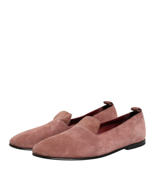 Rosa Wildleder Loafers Formal Männer Kleid Schuhe