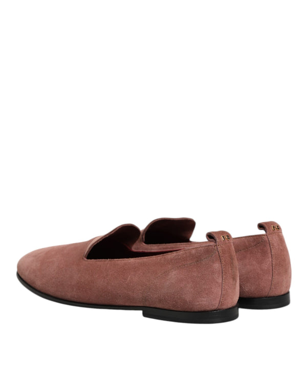 Rosa Wildleder Loafers Formal Männer Kleid Schuhe