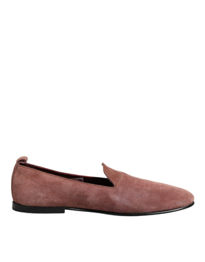 Rosa Wildleder Loafers Formal Männer Kleid Schuhe