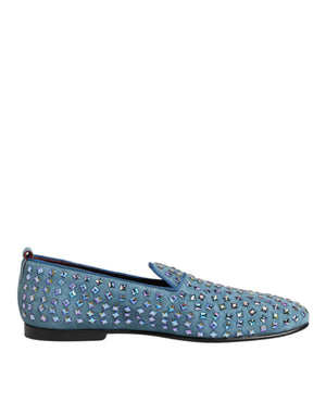 Blau Wildleder Nieten Kleid Männer Loafers Schuhe