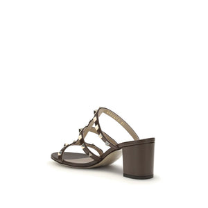 Braune Kalbsleder Bos Taurus Sandalen
