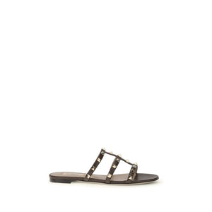 Braune Kalbshaut Bos Taurus Sandalen
