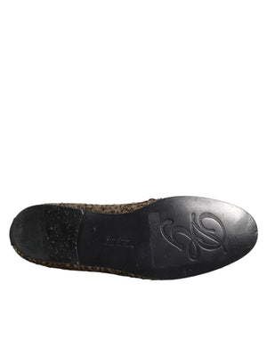 Gold Pailletten Slip On Loafers Männer Kleid Schuhe