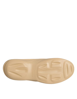 Beige Gummi Rutschen Low Top Turnschuhe Schuhe