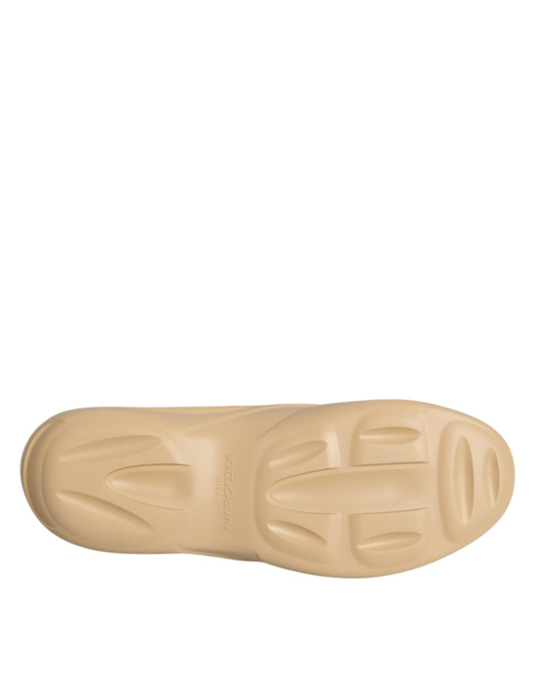 Beige Gummi Rutschen Low Top Turnschuhe Schuhe