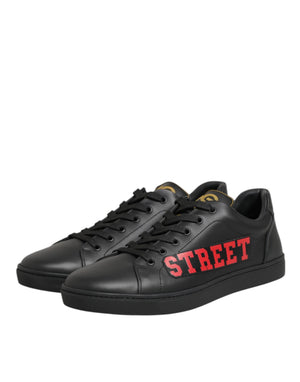 Schwarz Street Life Low Top Männer Turnschuhe Schuhe