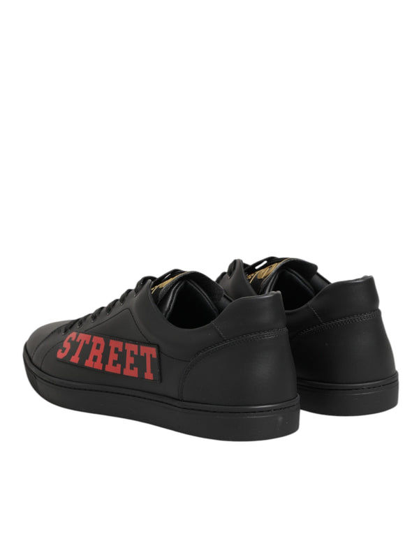 Schwarz Street Life Low Top Männer Turnschuhe Schuhe