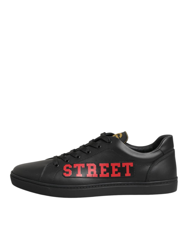 Schwarz Street Life Low Top Männer Turnschuhe Schuhe