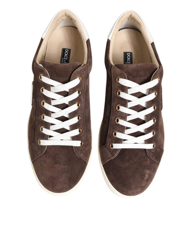 Braun Wildleder Leder Low Top Männer Turnschuhe Schuhe