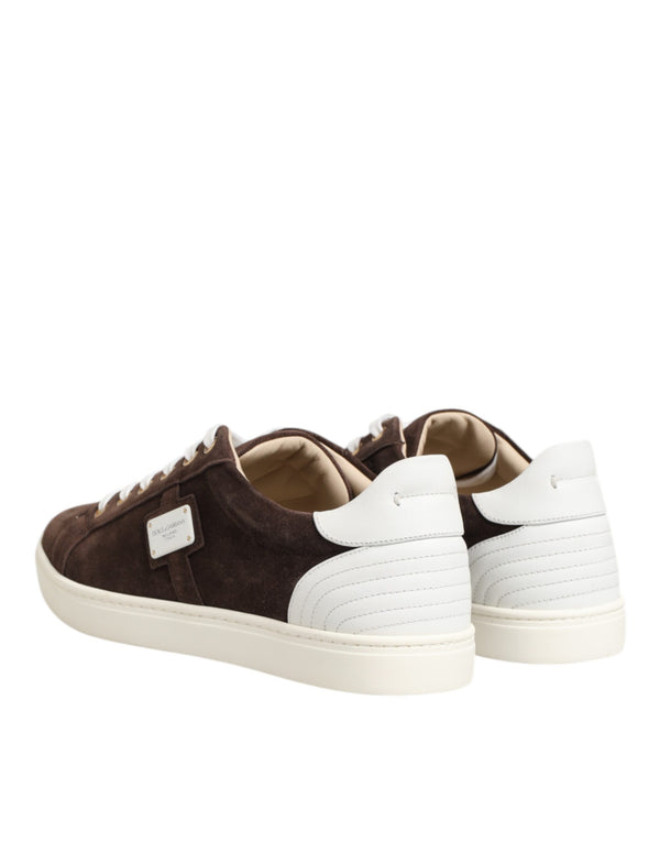 Braun Wildleder Leder Low Top Männer Turnschuhe Schuhe