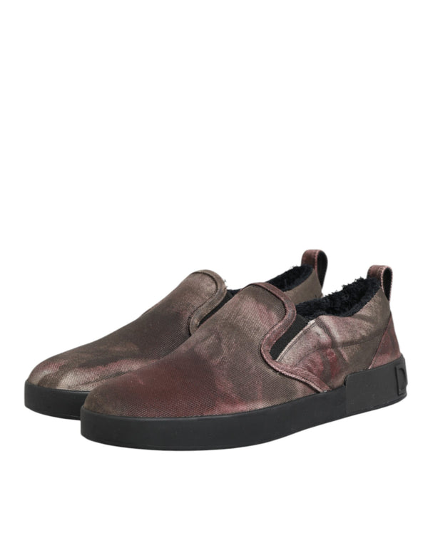 Multicolor Baumwolle Low Top Slip On Männer Turnschuhe Schuhe