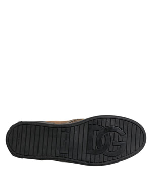 Braun Baumwolle Low Top Slip On Turnschuhe Schuhe