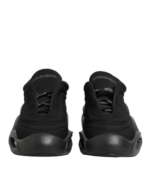 Schwarz Lace Up Wave Low Top Männer Sneaker Schuhe