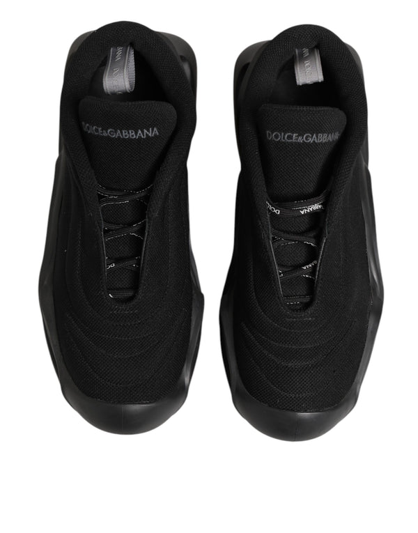Schwarz Lace Up Wave Low Top Männer Sneaker Schuhe