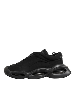 Schwarz Lace Up Wave Low Top Männer Sneaker Schuhe