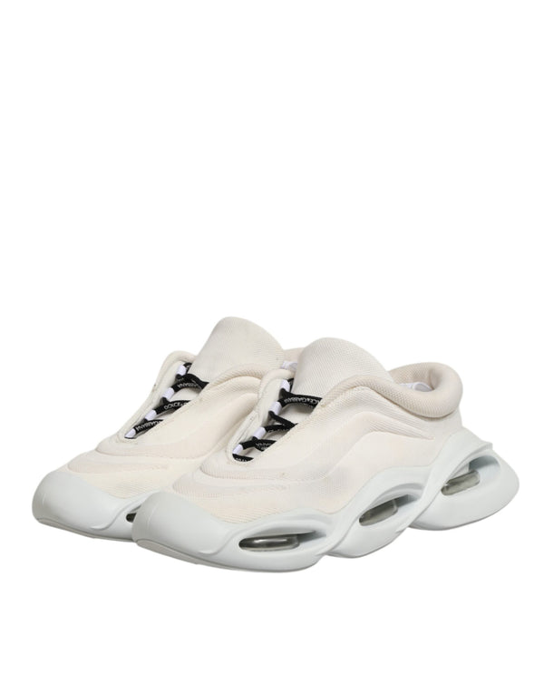 Weiß Lace Up Wave Low Top Männer Sneaker Schuhe