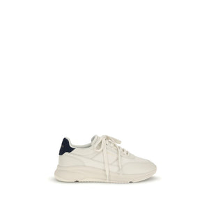 Weiße Leder-Sportschuhe