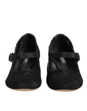 Schwarz Vally Taormina Floral Spitze Pumps Schuhe