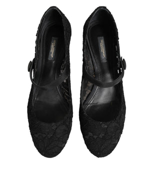 Schwarz Vally Taormina Floral Spitze Pumps Schuhe
