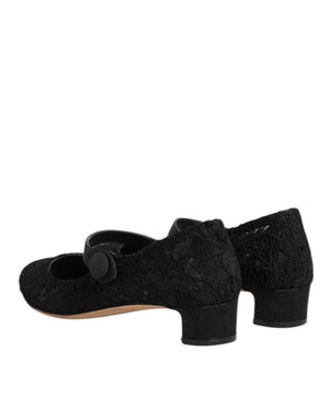 Schwarz Vally Taormina Floral Spitze Pumps Schuhe