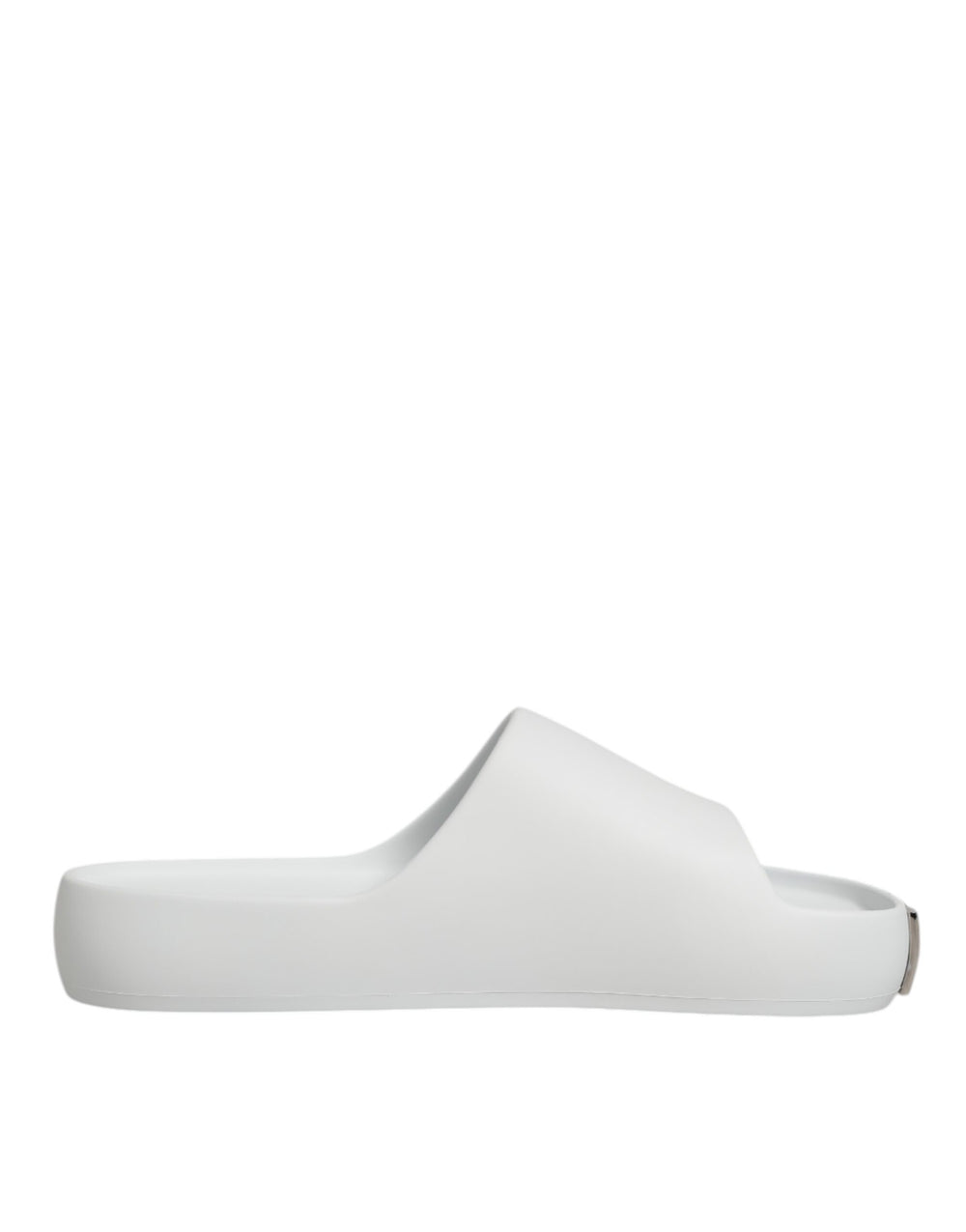 Weiße Logo-Rutschsandalen Männer Strandbekleidung Schuhe
