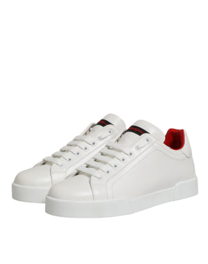Weiße Leder Schnürschuhe Low Top Sneakers Schuhe
