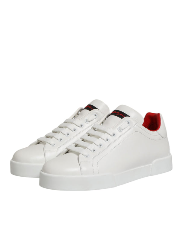 Weiße Leder Schnürschuhe Low Top Sneakers Schuhe