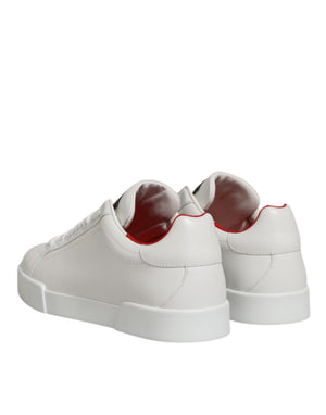 Weiße Leder Schnürschuhe Low Top Sneakers Schuhe
