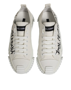 Weiß Baumwolle NS1 Low Top Sneaker Schuhe