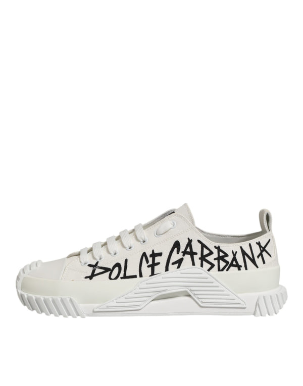 Weiß Baumwolle NS1 Low Top Sneaker Schuhe