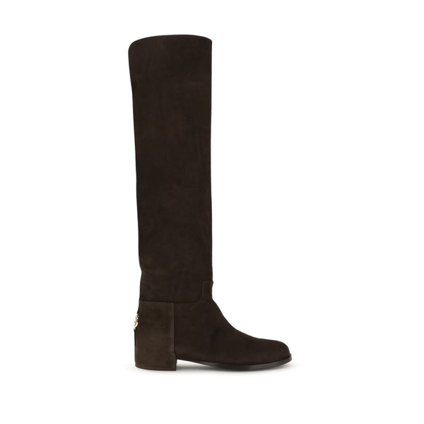 Braune Kalbshaut Bos Taurus Stiefeletten